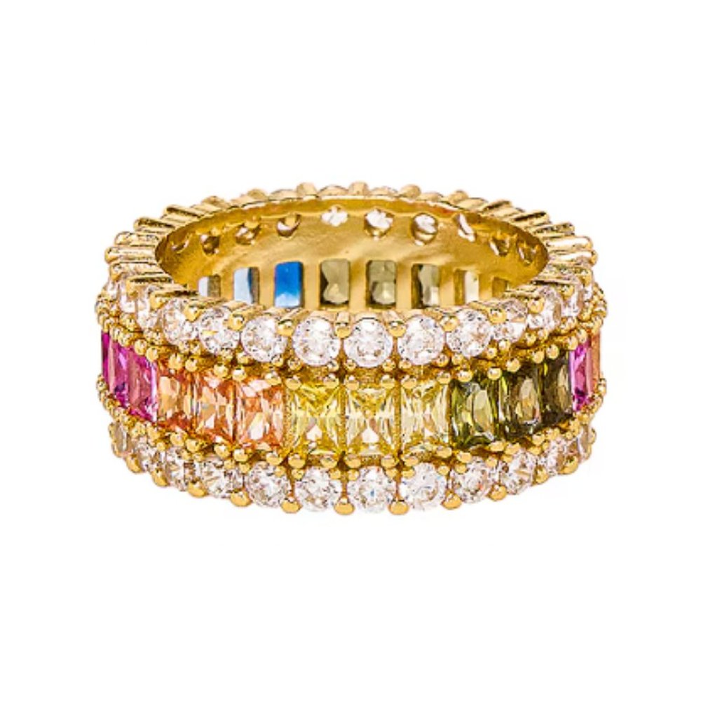 The M Jewelers x Revolve Multicolor Diamond Ring | Size 7 Gold